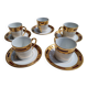 Fine porcelain coffee service, Arc de Triomphe model, La Table Impériale.