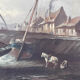 Oil on canvas Port Stage