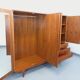 Vintage Scandinavian teak wardrobe from the 1960s.
