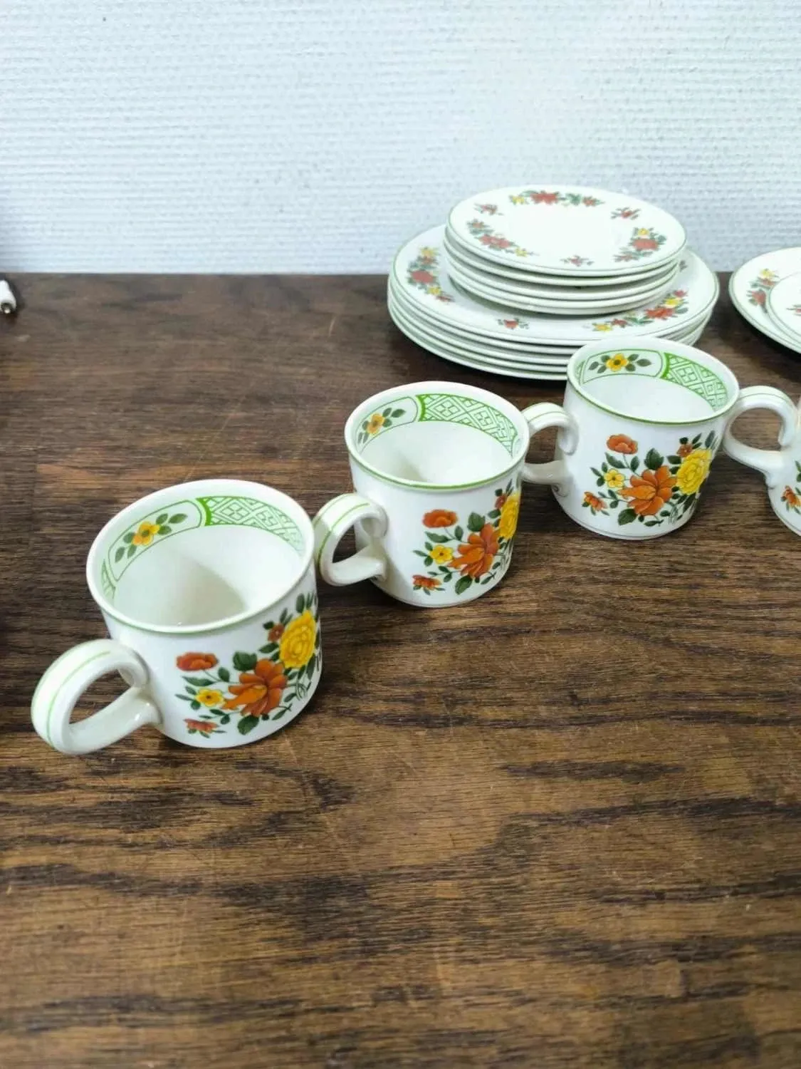 Set of 6 cups + saucers + dessert plates Villeroy and Boch Summer