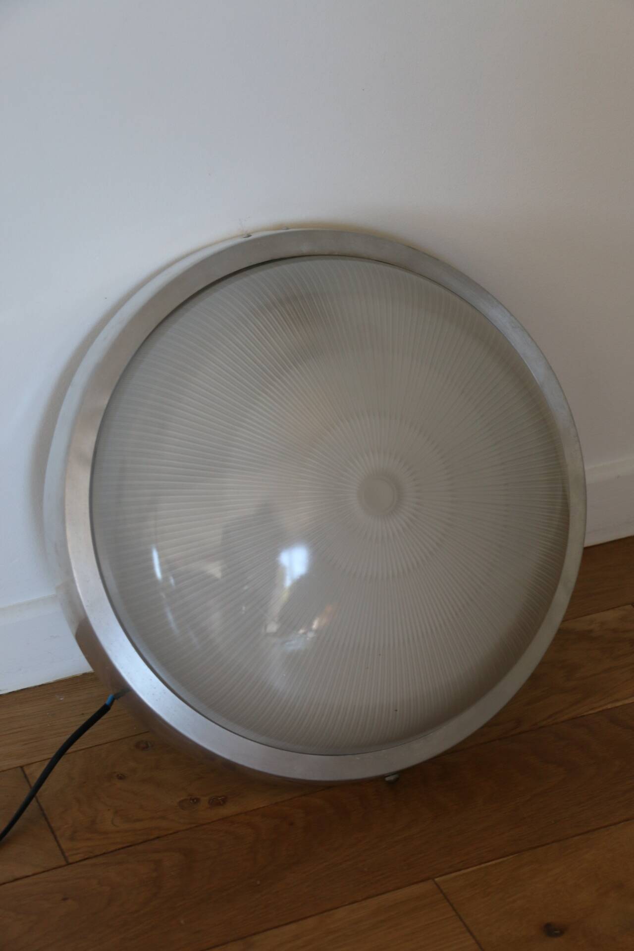 Applique, plafonnier en verre holophane XXL