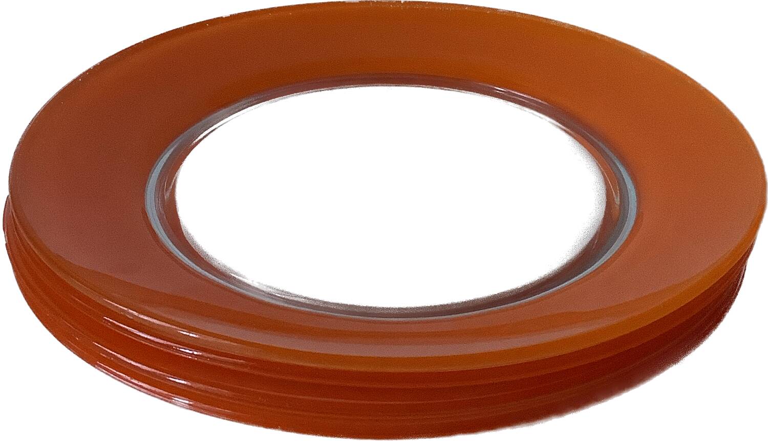 4 vintage orange Duralex plates