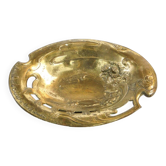 Art Nouveau gold-plated dish from Zolberg, Poland, 1900s