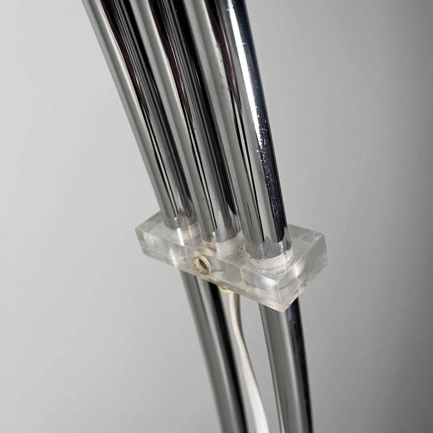 Harvey Guzzini floor lamp Arch with marble base, Italy, 1970