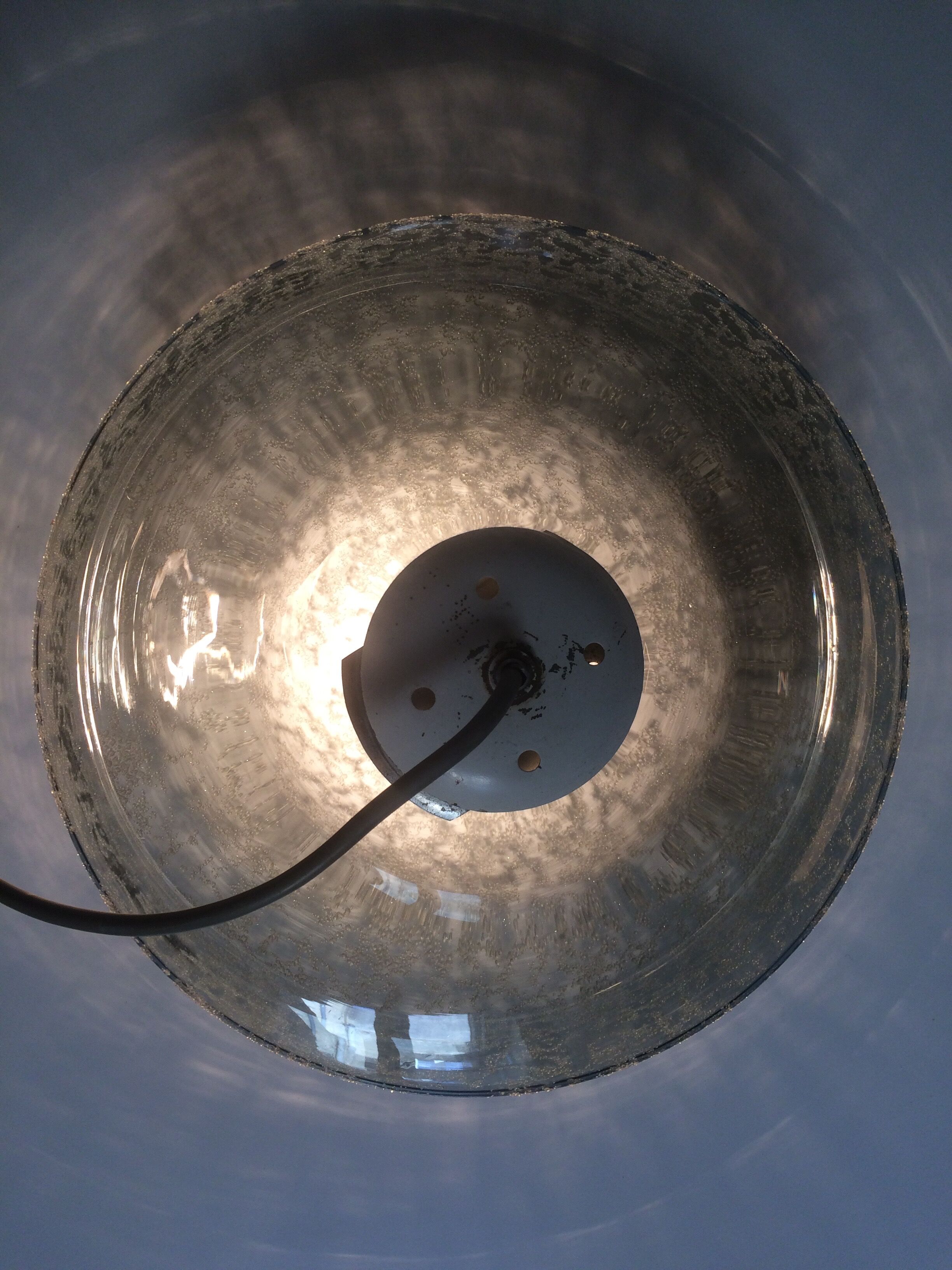 Smoked glass suspension 70s