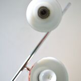 Lampadaire DBGM 2 lumières orange et chrome années 70