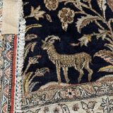 Handmade silk Persian carpet