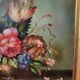 Fleurs huile sur panneau