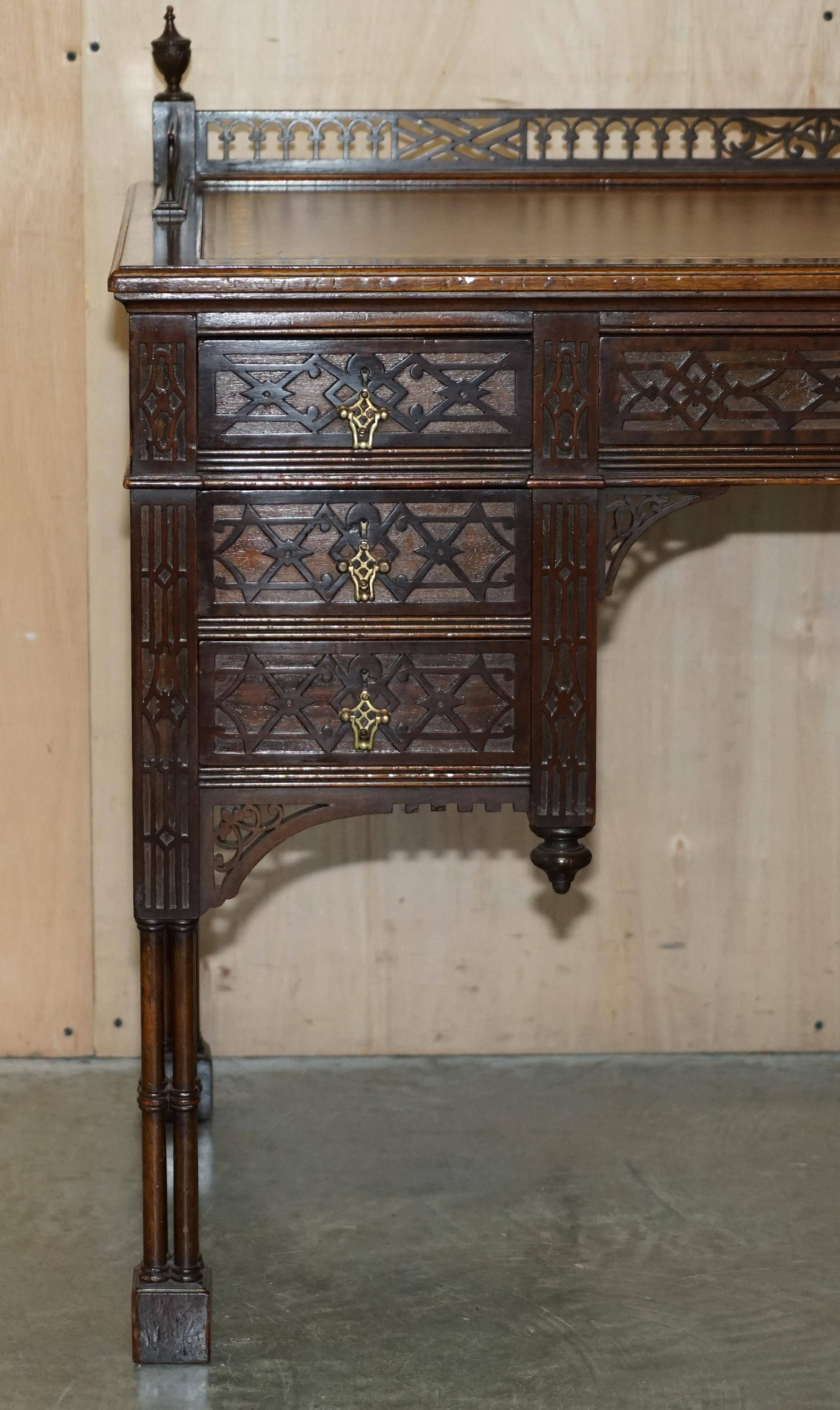Chinese Chippendale bureau restored by Edward & Roberts