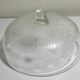 XXL cheese bell in vintage moulded glass