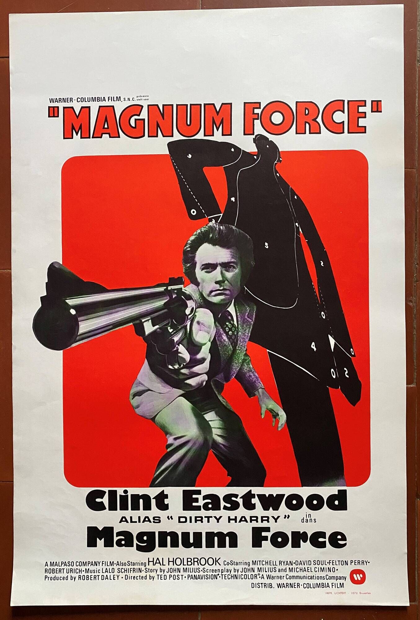 Original cinema poster "Magnum Force" Clint Eastwood 37x55cm 1973