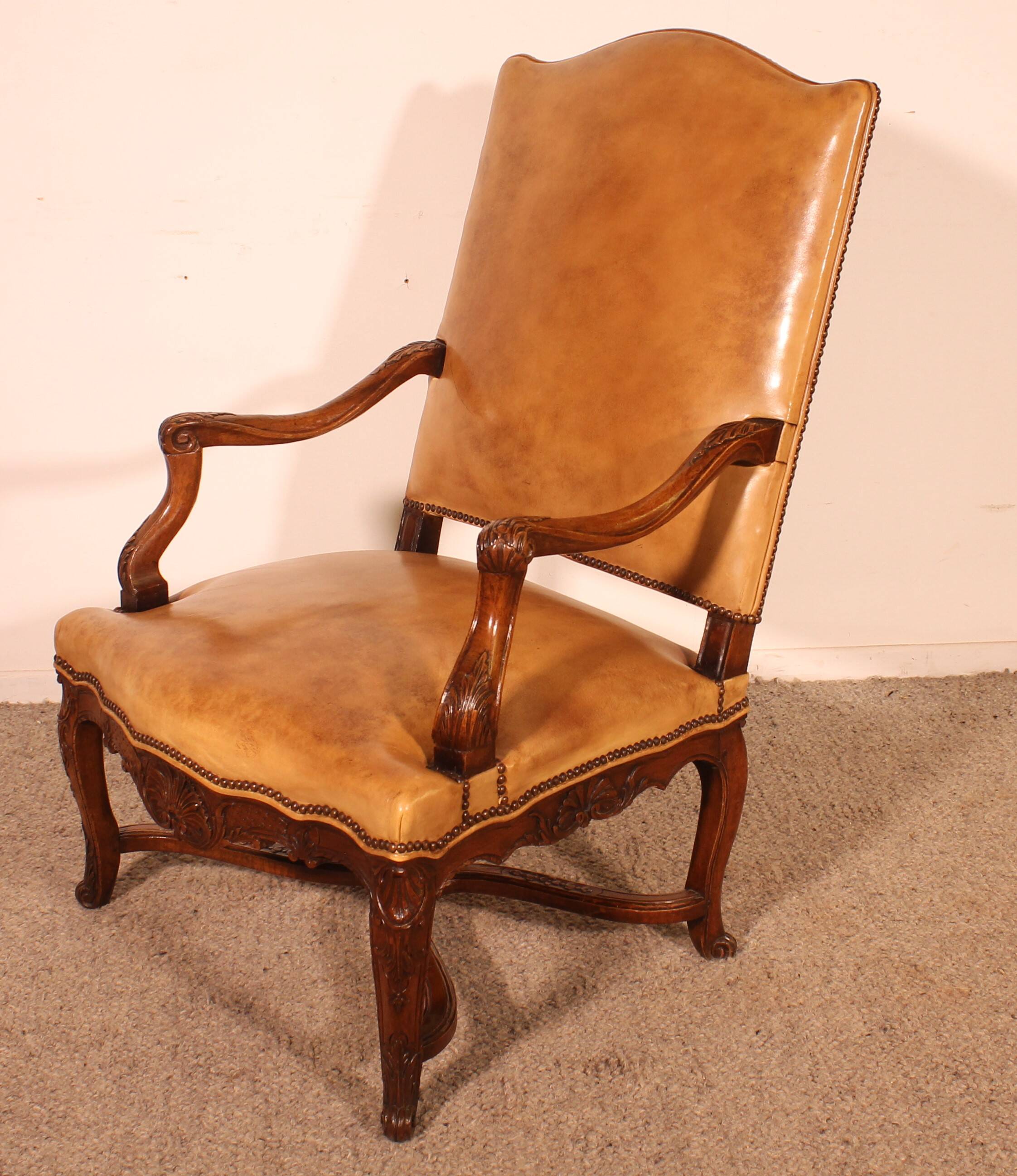 Regency Period Walnut Armchair - 18th Century