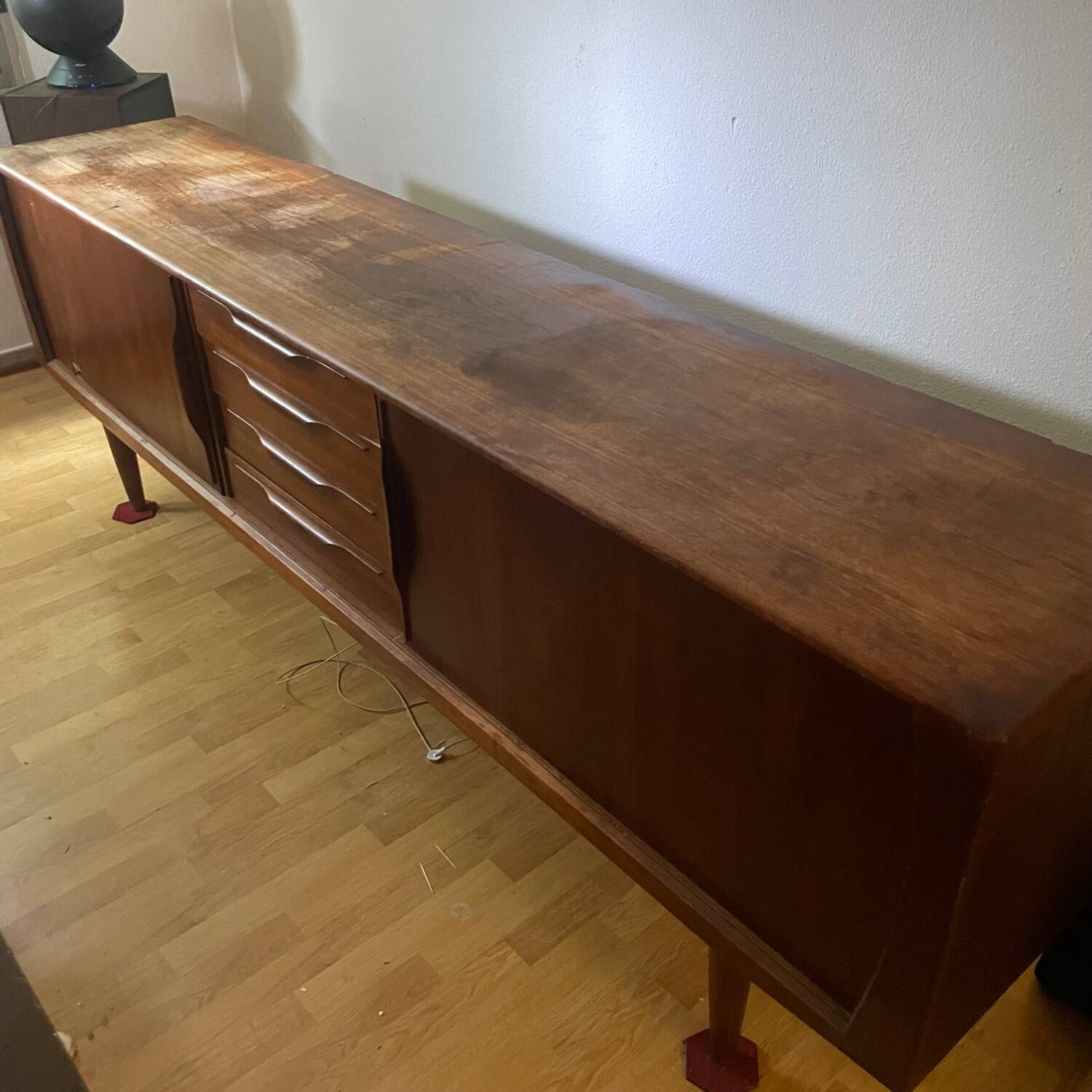 Enfilade vintage Bernhard Pedersen & Son – Design danois 1960 – 240 cm