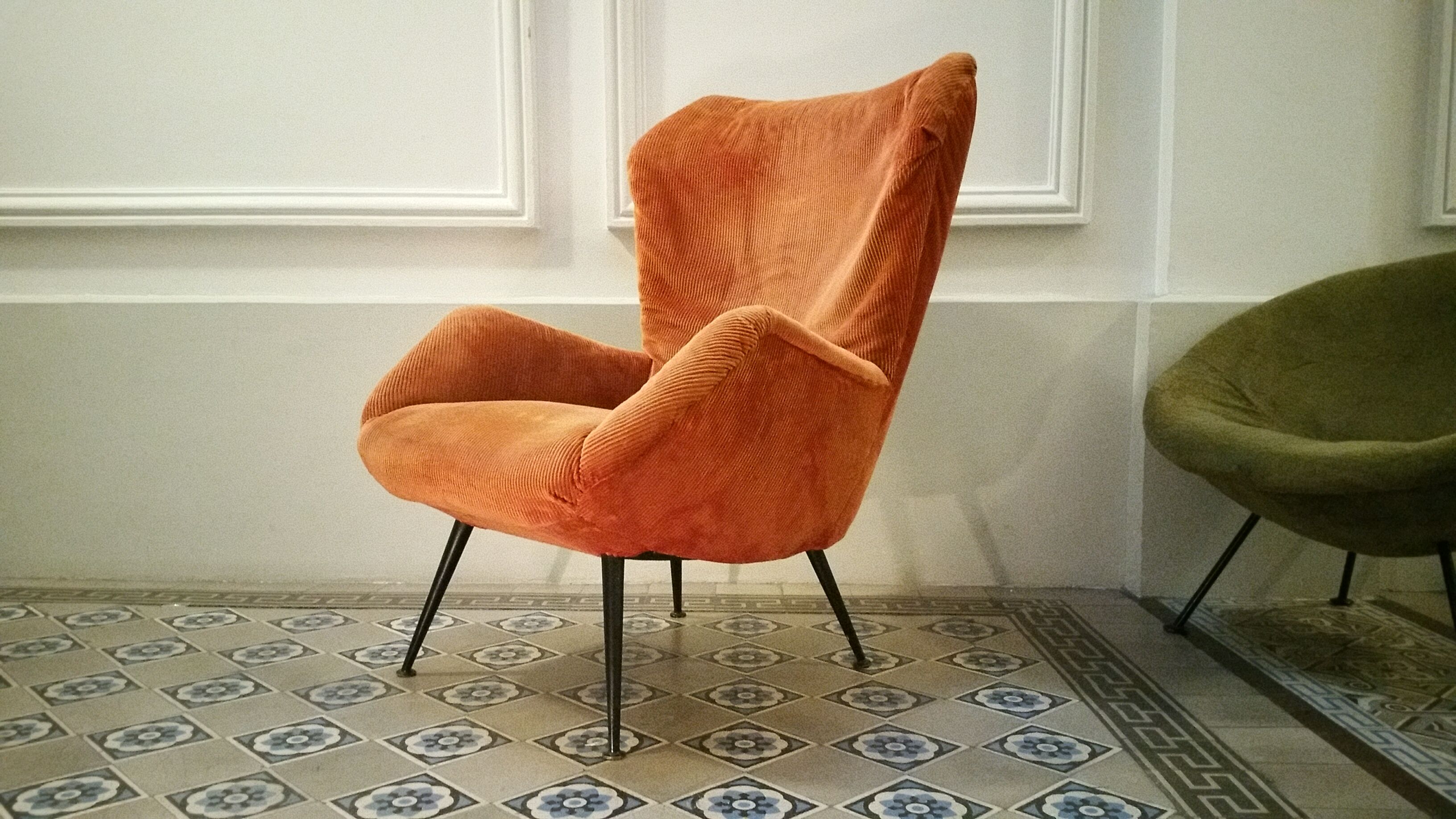 Chair Wing chair Bergère flesh years easy 50