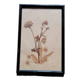 Cadre fleurs séchées vintage