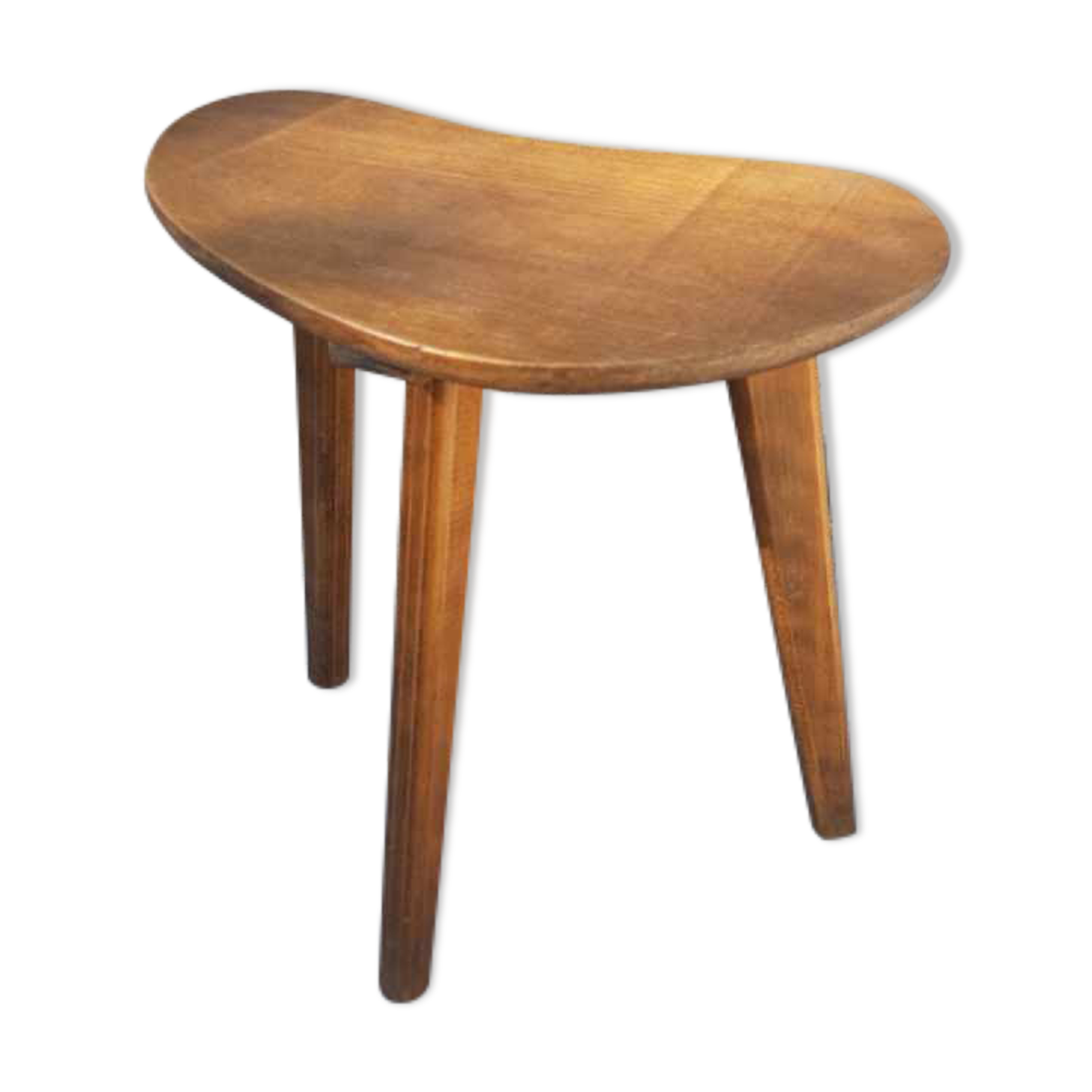 Tabouret tripode vintage en bois