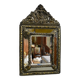 Mirror in repoussé brass, louis xiv style, napoleon iii era – xixth