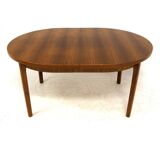 Scandinavian walnut dining table, Sweden, 1960