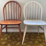 Pair Ercol windsor dining chairs 1960