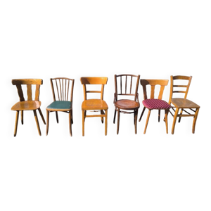 lot 6 chaises bistrot