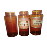 3 jars of pharmacy
