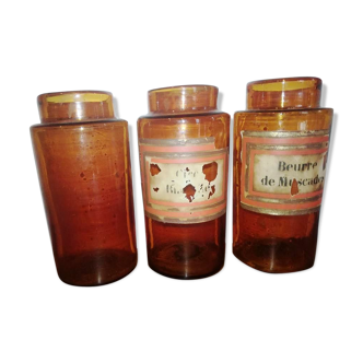 3 jars of pharmacy