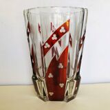 Bohemian glass vase