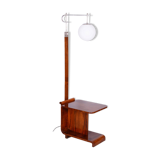 Restored ArtDeco Floor Lamp, J. Halabala, UP Zavody, Walnut, Czechia, 1930s