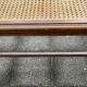 Old wooden bench and cannage, Louis XVI style