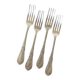Lot de 4 fourchettes en métal argenté