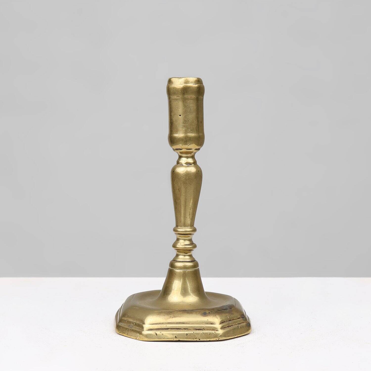 French Antique Candlestick in Bronze, 16th Century