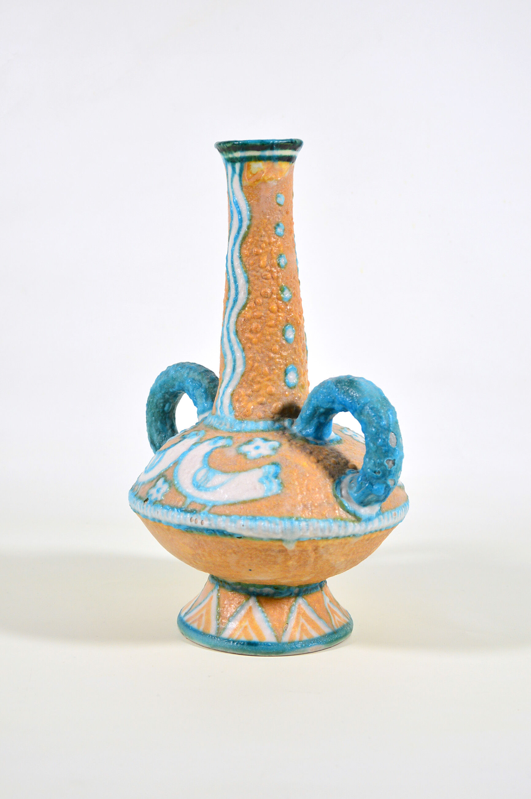 Italian Mid-Century Ceramic Vase from C.A.S. Ceramiche Artistiche Solimene Vietri