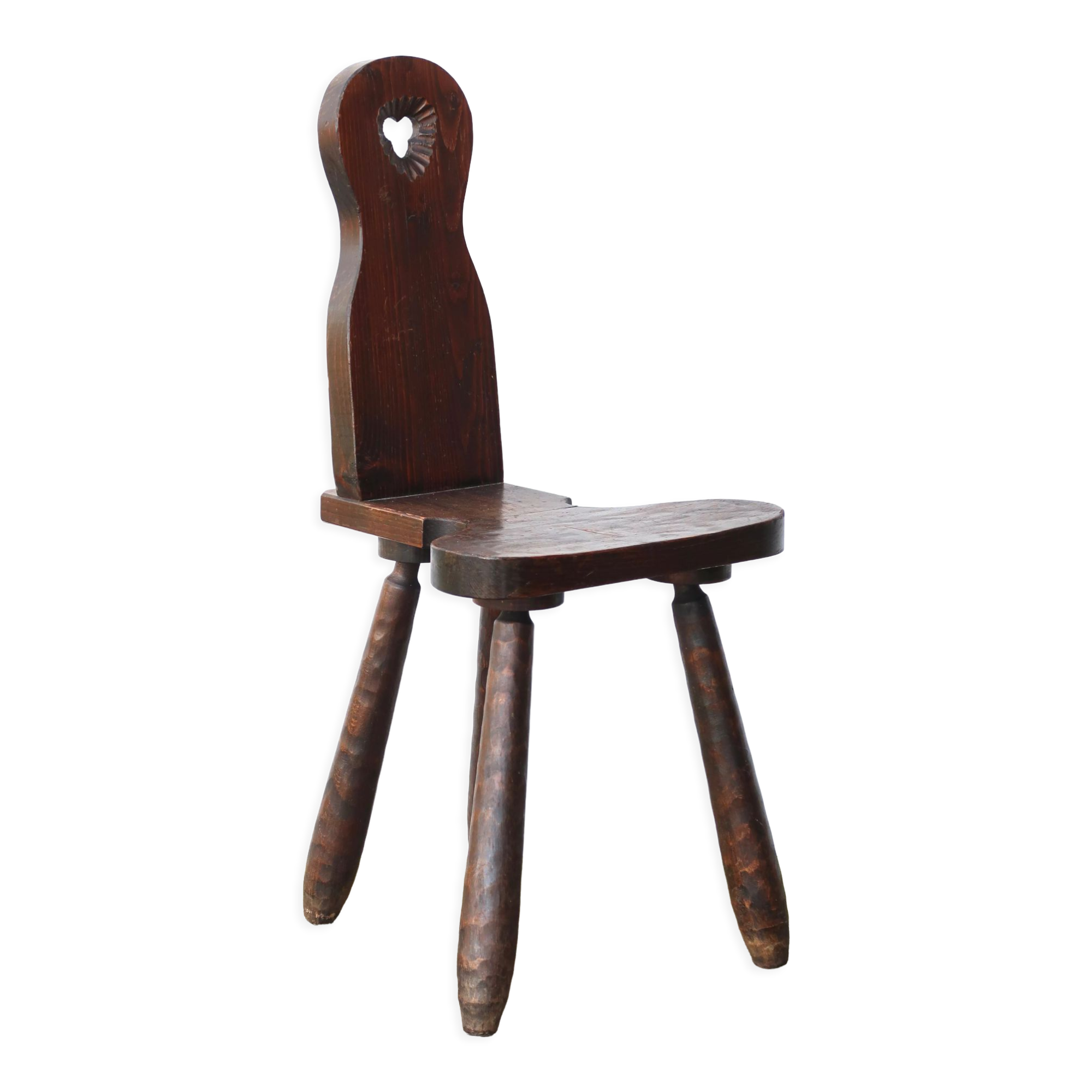 Wooden chair, mountain furniture, 1950s