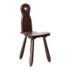 Wooden chair, mountain furniture, 1950s