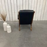 Old leather armchair