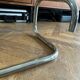1970s design coffee table in rectangular glass with chrome legs
