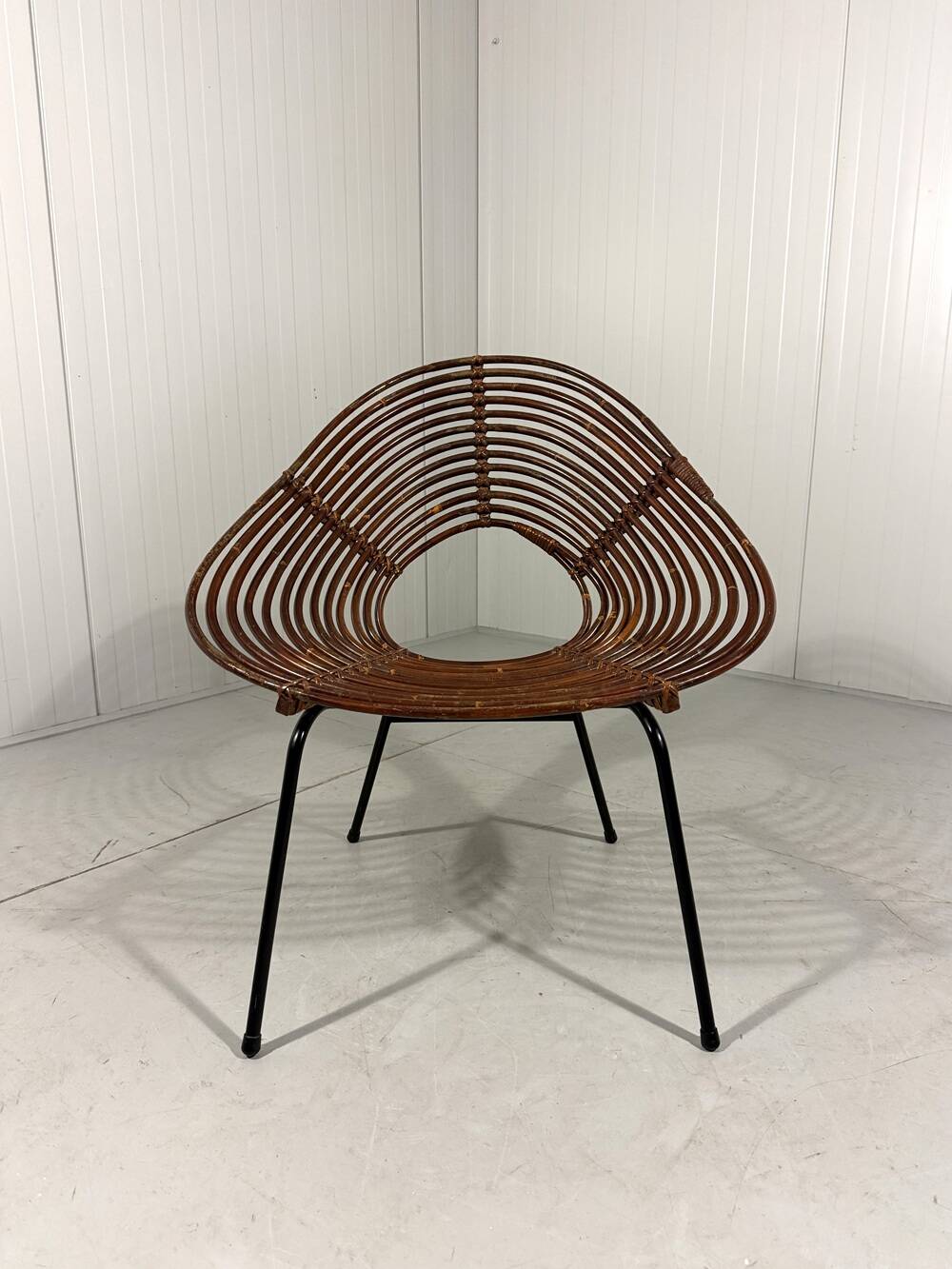 Rattan easy chairs by Rohé Noordwolde, Netherlands 1950-60’s