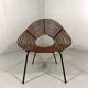 Rattan easy chairs by Rohé Noordwolde, Netherlands 1950-60’s