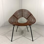 Rattan easy chairs by Rohé Noordwolde, Netherlands 1950-60’s
