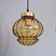 Set of 3 amber glass pendant lights, RAAK Amsterdam, 1970