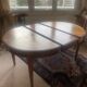 Waxed cherry wood dining table