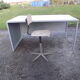Industrial iron desk and Chair