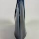 Blue glazed stoneware vase
