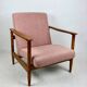 GFM-142 armchair by Edmund Homa from the 70s pink boucle - 2 pieces available