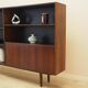 Bookcase with bar cabinet, rosewood veneer, Denmark, 1970s
