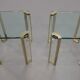 Peter Ghyczy high-gloss brass T24 side tables, 1970s (40x40x45)