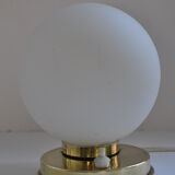 Brass lamp 50s opaline