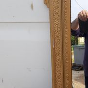 Mirror wood and stuc gilded 19th