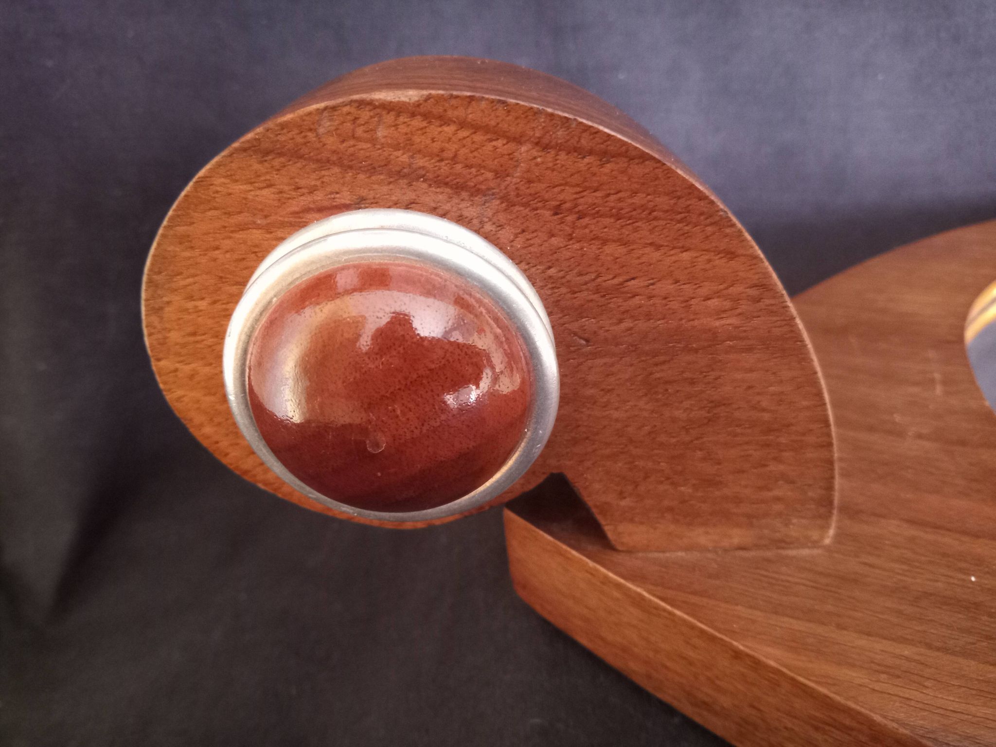Mirrored Art Deco style wooden serving tray, year 1930
