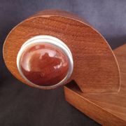 Mirrored Art Deco style wooden serving tray, year 1930